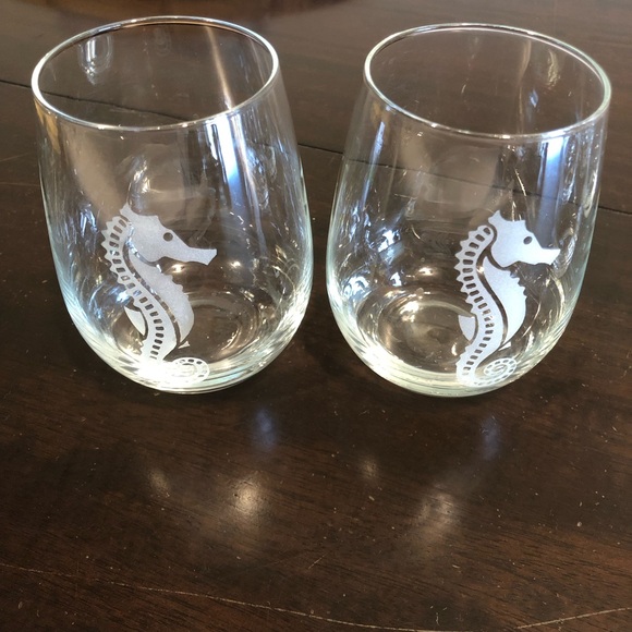 Costal Stemless Wine Glasses - Picture 2 of 6